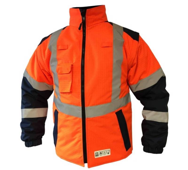 VESTE FROID MANCHES AMOVIBLES MULTIRISQUE ATEX ORANGE